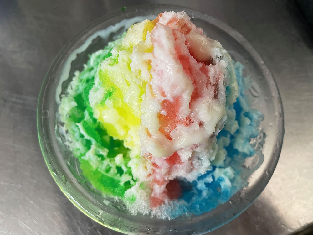かき氷レインボー